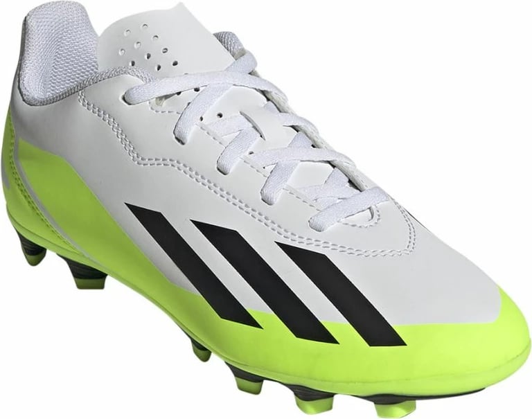 Këpucë futbolli për fëmijë adidas X Crazyfast.4 FxG Jr IE1588, të bardha