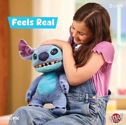 Pupë interaktive WOW Stuff Disney Real FX Stitch, Blu