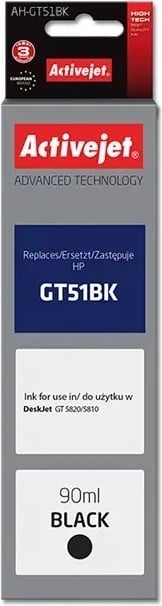 Toner Activejet HP No. GT51, 90 ml, e zezë