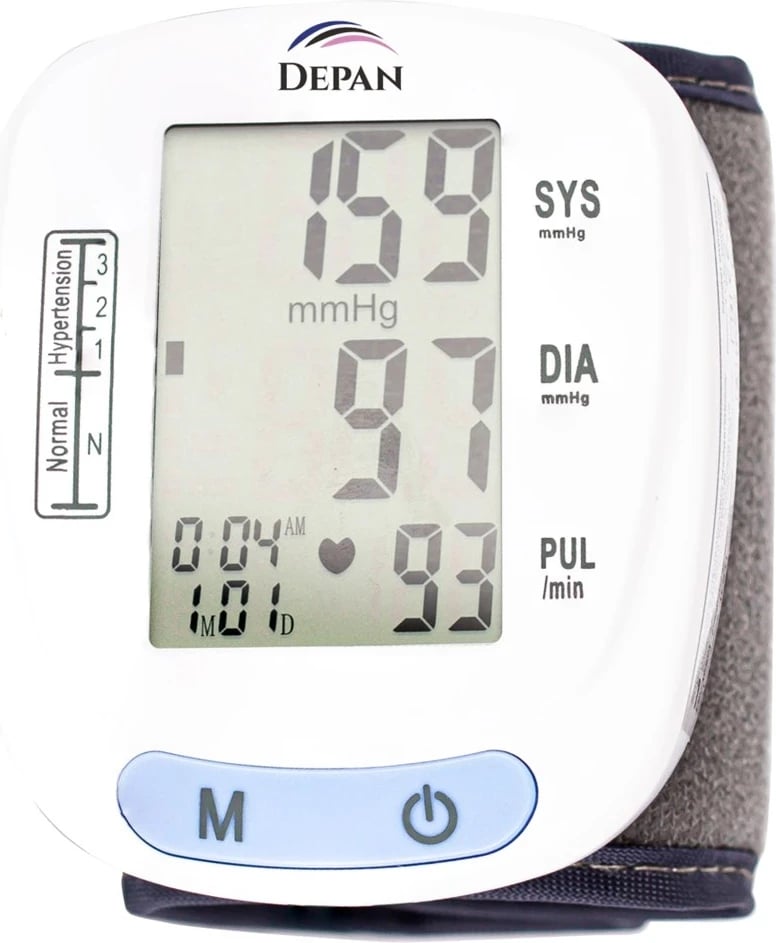 Monitor automatik për presionin e gjakut në dorë HELBO DEPAN, Gri