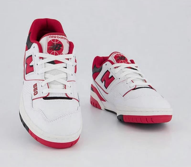 Atlete për basketboll New Balance 550 për meshkuj, të bardha