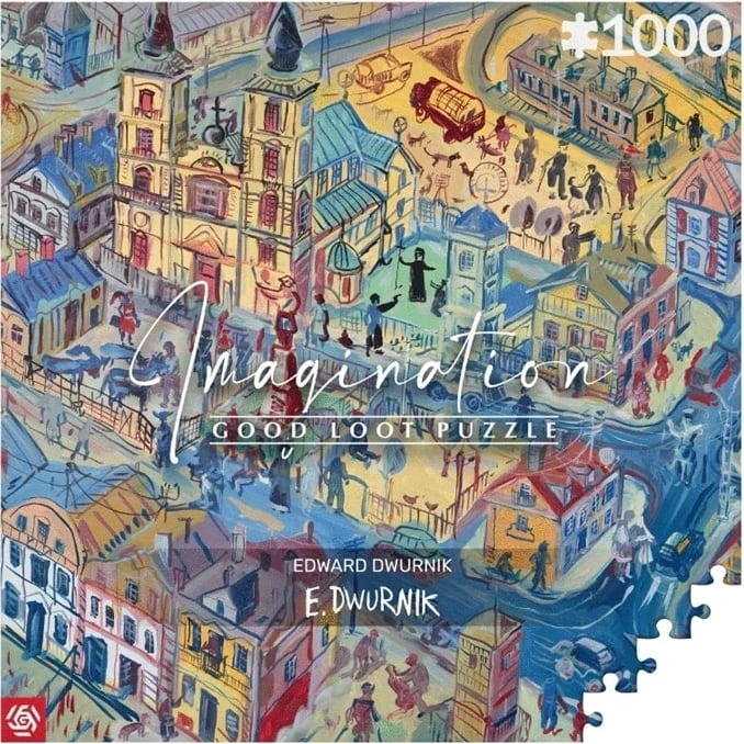 Puzzle Cenega Publishing Edward Dwurnik - Radzymin 1000 elemente, Shumëngjyrësh