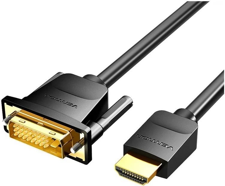 Kabel HDMI - DVI Vention HDMI/DVI-D, 4K 60Hz, 1,5m, i zi