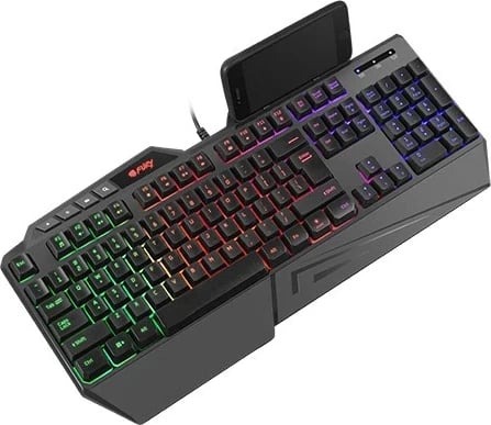 Tastierë gaming FURY NFU-1697, USB, Membranë, RGB LED, E zezë