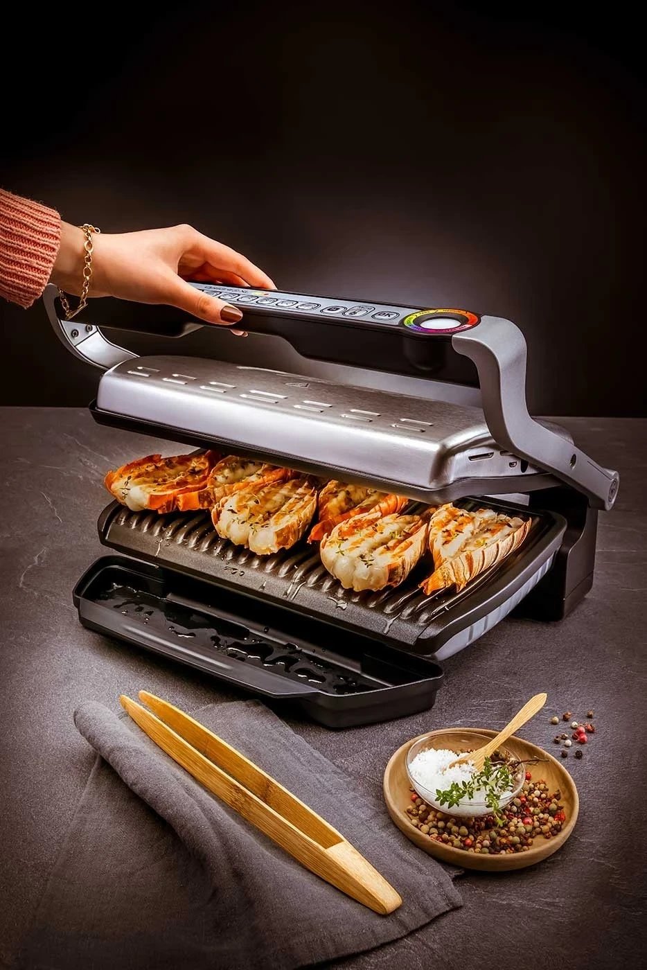 Grill kontakti Tefal OptiGrill+ XL, i zi