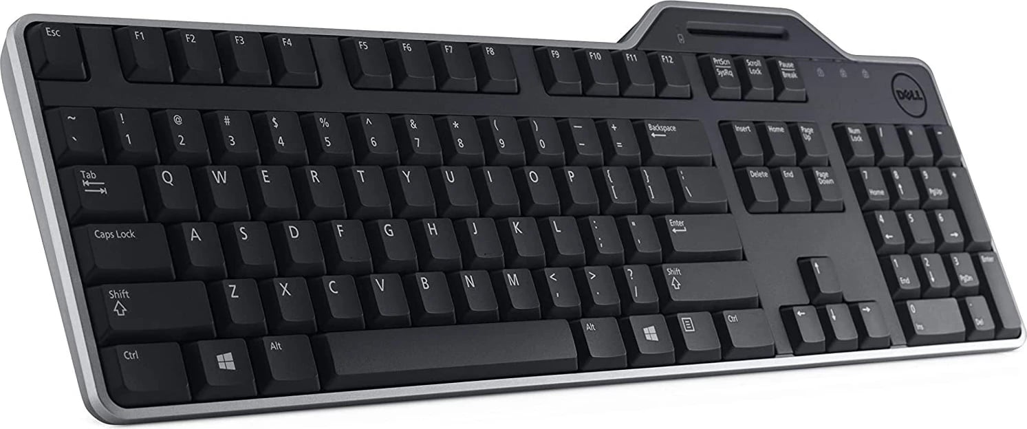 Tastierë me lexues kartash, Dell KB813,  USB, e zezë