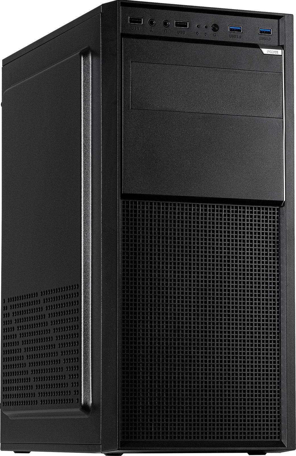 Kasë Inter-Tech A-301 Quad, Midi Tower, ATX, micro ATX, Mini-ITX, e zezë