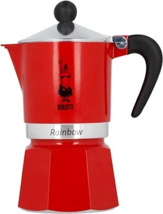 Makina për kafe Bialetti Rainbow 6tz, e kuqe