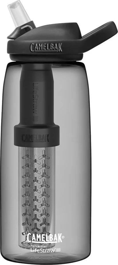 Shishe me filtër CamelBak eddy+ 1L, LifeStraw, Qymyr