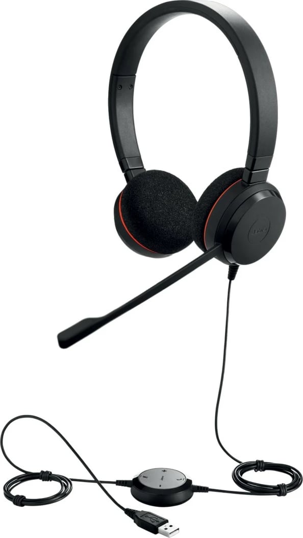 Headset Jabra Evolve 20SE MS Stereo, Wired, Office/Call center, Black