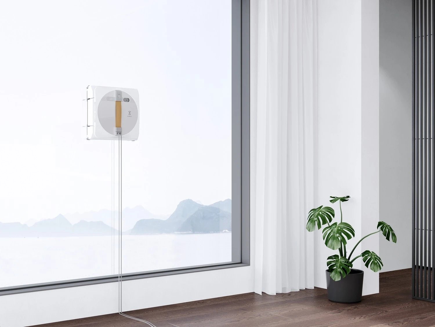 Roboti pastrues i dritareve Ecovacs, Winbot W1 Pro, i bardhë