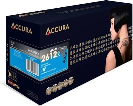 Toner Accura për HP Nr. 12X (Q2612X), zëvendësues XXL, ngjyrë e zezë