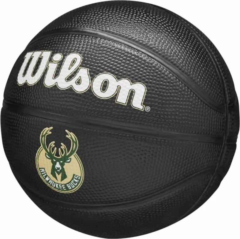 Top basketbolli për fëmijë Wilson, Team Tribute Milwaukee Bucks, e zezë