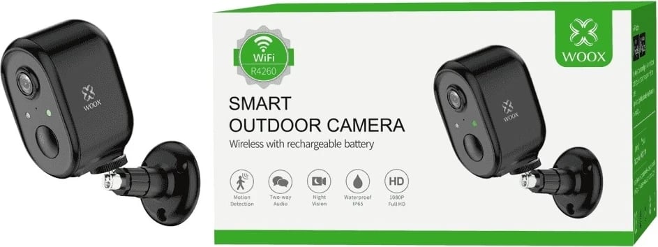 Kamerë e Mençur WOOX R4260, IP, WiFi, për Jashtë, Full HD 1080p