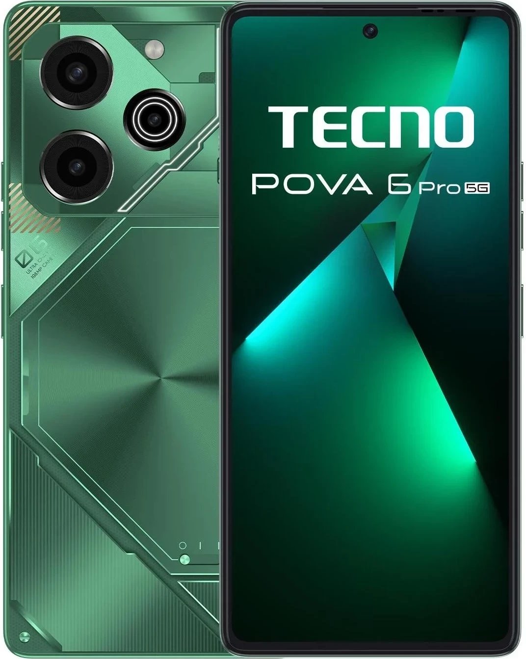 Celular TECNO POVA 6 Pro 5G 12/256GB, gjelbër