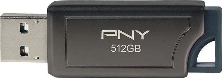 USB PNY Elite PRO V2 3.2, 512GB, e zezë