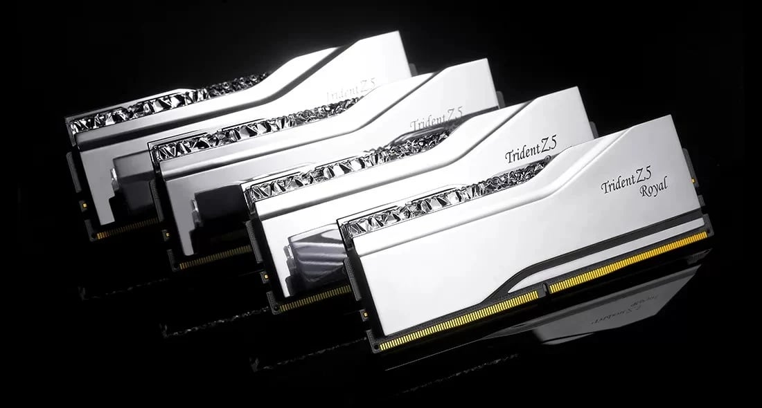 RAM Memorje G.SKILL TRIDENT Z5 ROYAL RGB DDR5 2X16GB 6400MHZ CL30-39