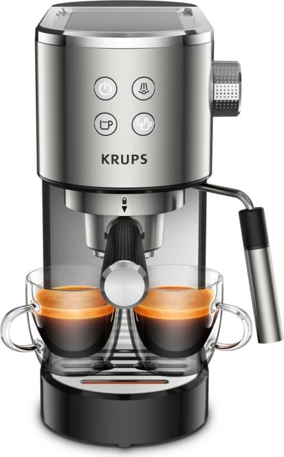 Aparat për kafe Krups Virtuoso, Semi-Auto, hiri 