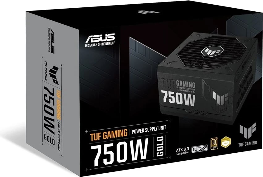 Furnizues i energjisë ASUS TUF Gaming 750W Gold, 20+4 pin ATX, i zi