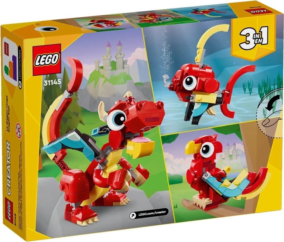 LEGO Creator 31145 Dragoi i Kuq