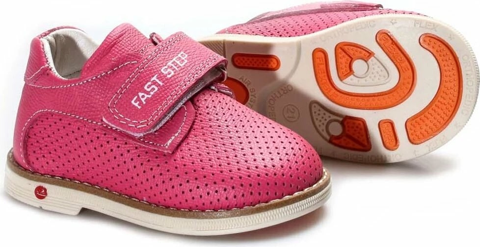 Këpucë për fëmijë unisex Fast Step Lëkurë 006PA23, të bardha