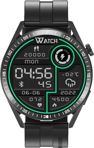 Smartwatch Tracer SM8V Onyx, 1.28", Bluetooth, IP65, e zezë