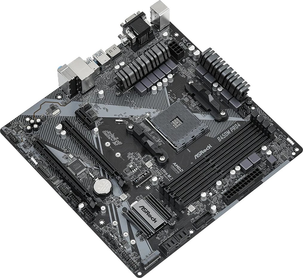 Pllakë amë Asrock B450M Pro4 R2.0, Socket AM4, micro ATX