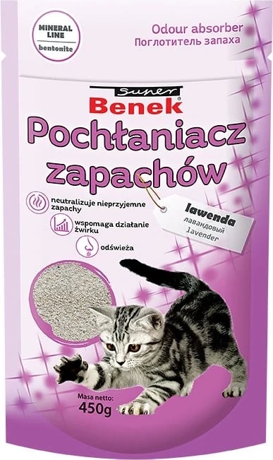Absorbues i erës për mace CERTECH Super Benek me aromë lavande, 450 g