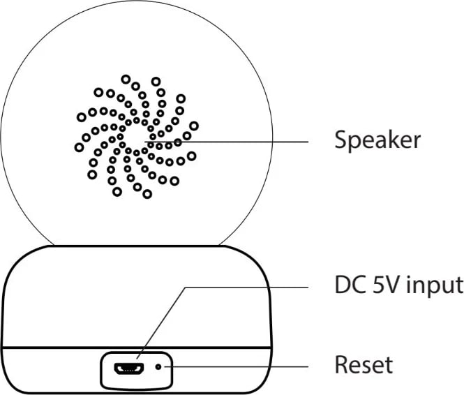 Kamera inteligjente WOOX R4040, PTZ, WiFi, brenda shtëpisë, Full HD 1080p, e zezë