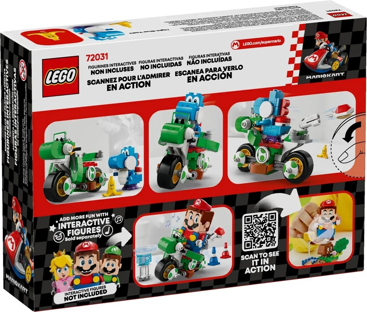 Set LEGO Super Mario 72031 Mario Kart - Yoshi Bike