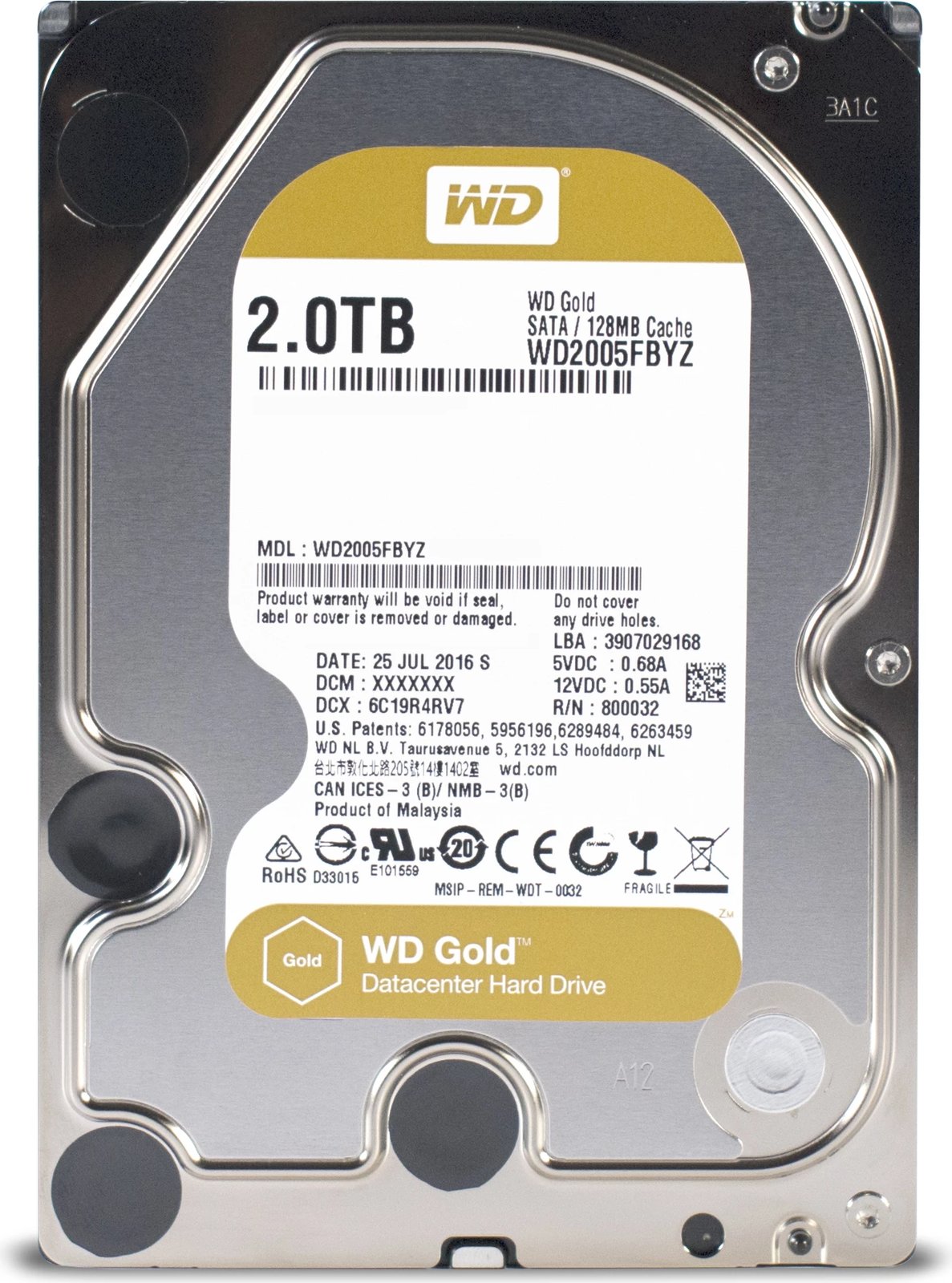 Hard disk i brendshëm Western Digital Gold 2TB