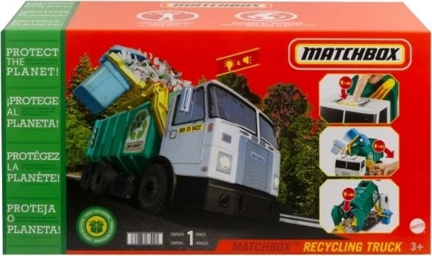 Kamion riciklimi Matchbox Action Drivers, MATTEL, shumëngjyrësh