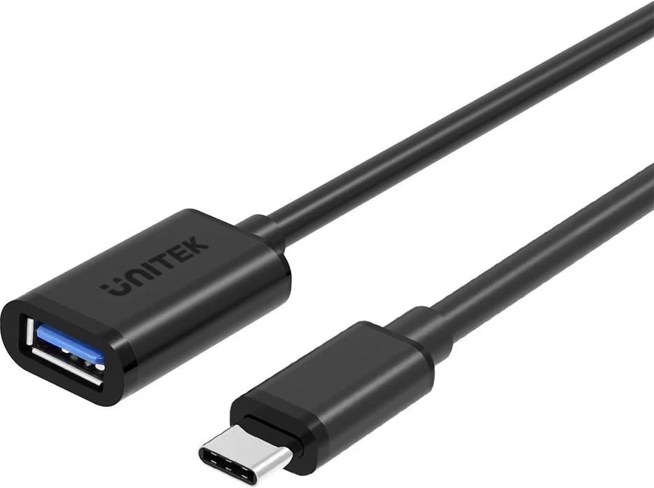 Kabllo USB-A, Unitek (Gen. 3.1), 0.2 m, e zezë