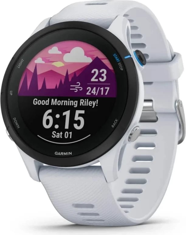 Smartwatch Garmin Forerunner 255 Music, 45mm, GPS, e bardhë 