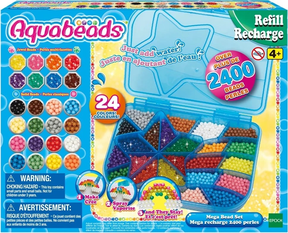 Set me rruaza AQUABEADS, EPOCH 31502, shumëngjyrëshe