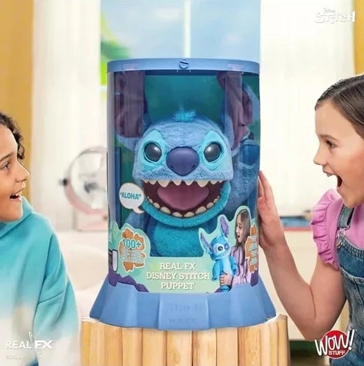 Pupë interaktive WOW Stuff Disney Real FX Stitch, Blu