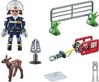 Seti i ndërtimit Playmobil Action Heroes 71467, Për shpëtimin e kafshëve