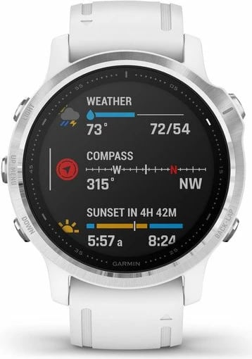 ORË E MENQUR GARMIN FENIX 6S | WHITE/SILVER 010-02159-00