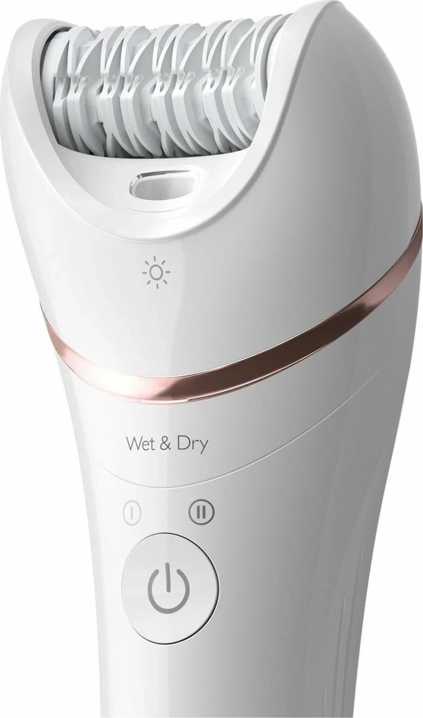 Epilator Philips Series 8000 BRE740/10, bardhë-rozë