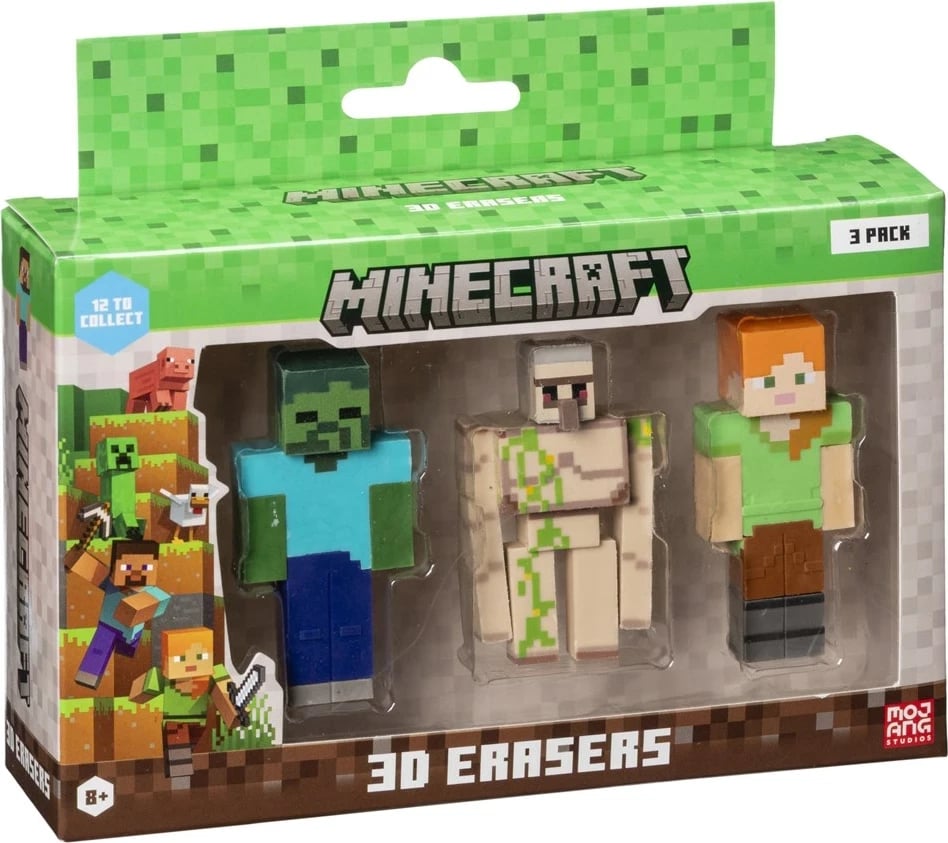 Gomë 3D Minecraft, P.M.I. Kids World, 3 copë