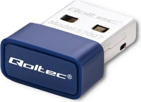 Adapter WiFi USB Bluetooth Qoltec 57007, Wireless, Navy