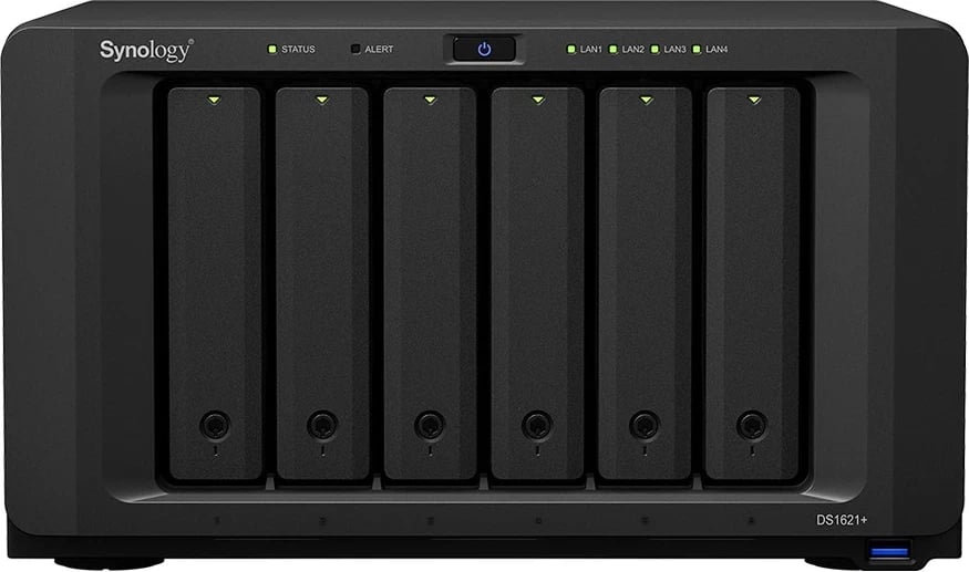 Serveri i ruajtjes Synology DiskStation DS1621+, Ethernet LAN, i zi