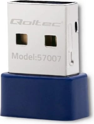 Adapter WiFi USB Bluetooth Qoltec 57007, Wireless, Navy