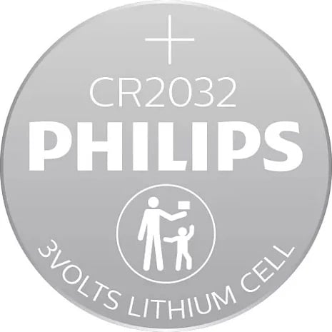 BATERI PHILIPS CR2032P2/01B | MINI LITHIUM / 2