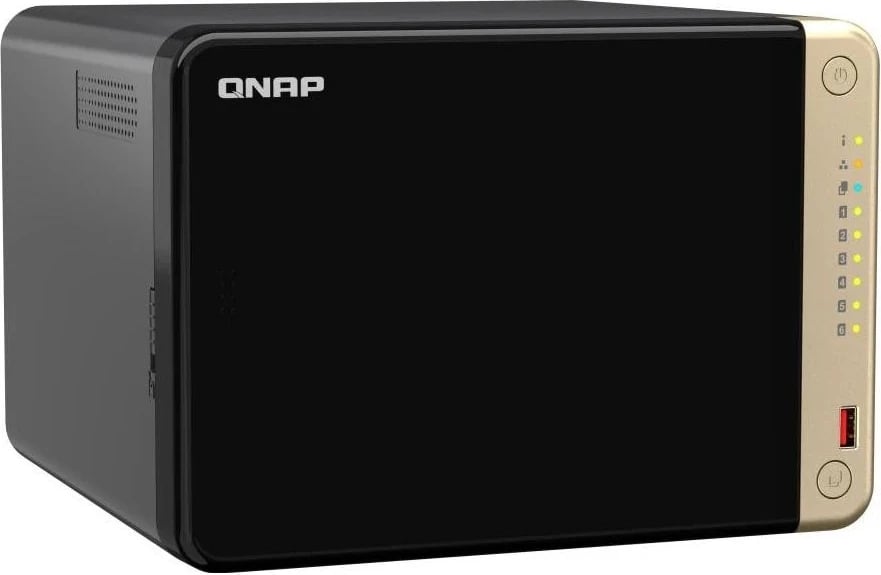 NAS Qnap TS-664-8G, 8GB RAM, bardhë-e zezë