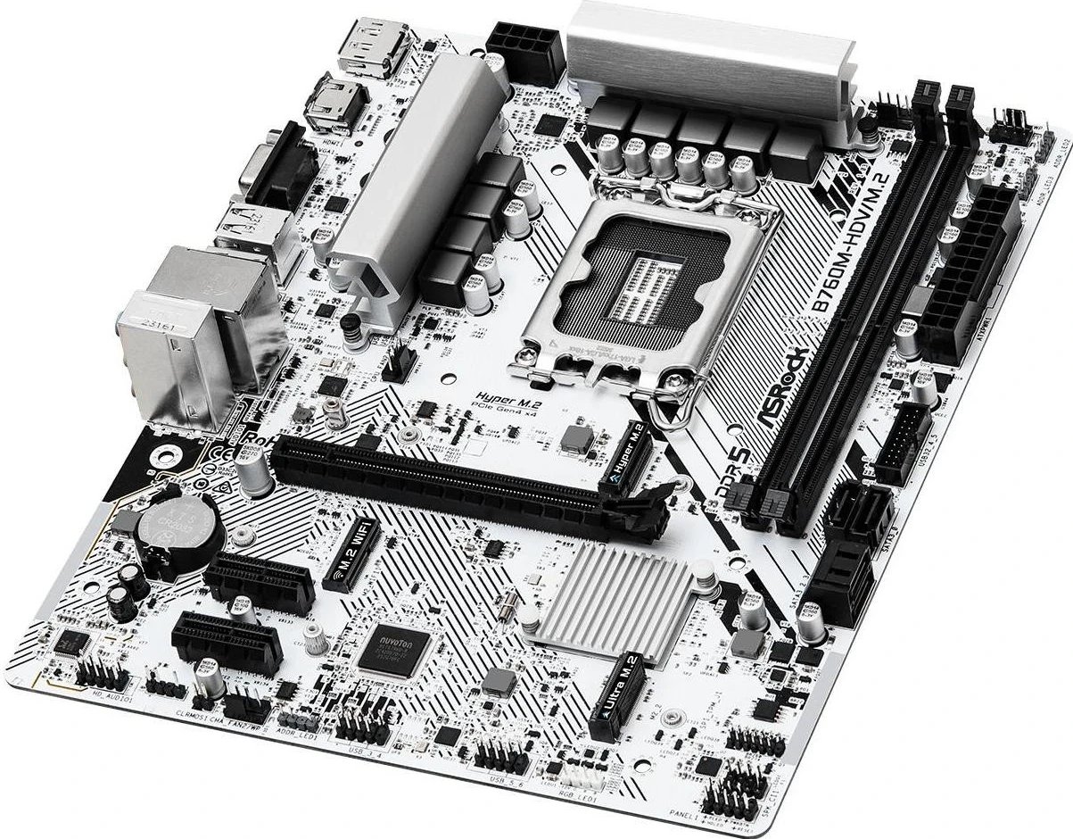 Pllakë amë ASRock B760M-HDV/M.2, Socket 1700, Chipset Intel B760, DDR5