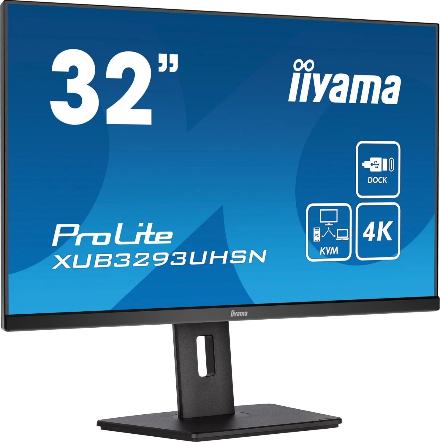 Monitor iiyama XUB3293UHSN-B5, 31,5", 4K Ultra HD, i zi