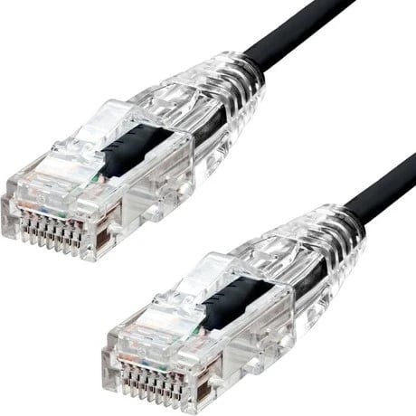 Kabëll Ethernet ProXtend Ultra Slim CAT6 U/UTP CU LSZH 75cm, zi