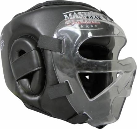 Helmetë për boksim Masters, unisex, e zezë