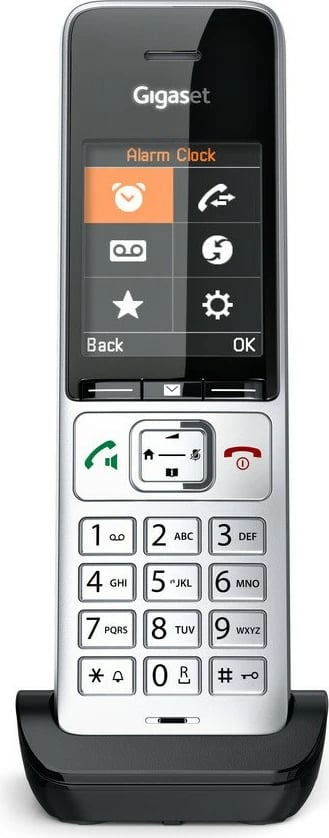 Telefon Gigaset COMFORT 500HX, Analog/DECT, Black, Silver